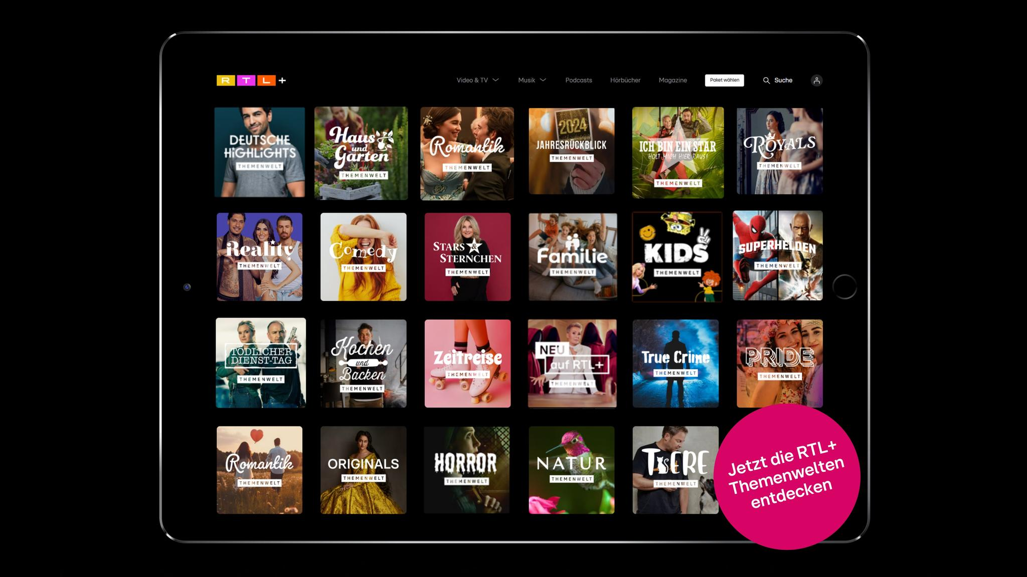 Channel Sponsoring auf RTL+